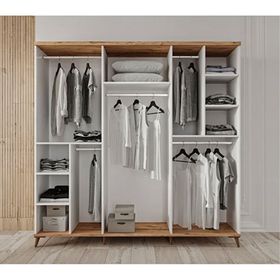 GuneyStore Nevada 6 Kapaklı Komple Mdf Gardırop