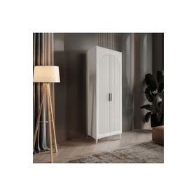 GuneyStore Oslo 2 Kapaklı Beyaz Gardırop