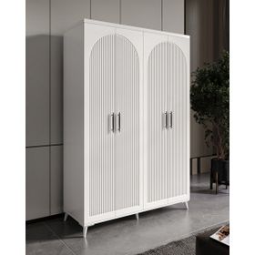 GuneyStore Oslo 4 Kapaklı Beyaz Gardırop