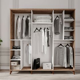 GuneyStore Paris 6 Kapaklı Gardırop