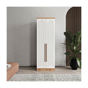 GuneyStore Rosa 2 Kapaklı Atlantik Çam Beyaz Gardırop