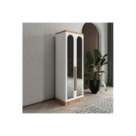 GuneyStore Rosa 2 Kapaklı Aynalı Komple MDF Gardırop