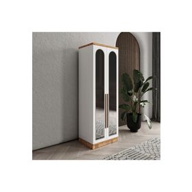 GuneyStore Rosa 2 Kapaklı Aynalı Komple MDF Gardırop