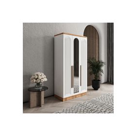GuneyStore Rosa 3 Kapaklı Komple MDF Aynalı Gardırop