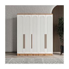 GuneyStore Rosa 5 Kapaklı Beyaz Gardırop