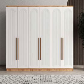 GuneyStore Rosa 6 Kapaklı Komple MDF Gardırop