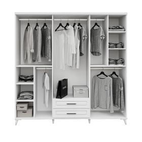 GuneyStore Sanat Aynalı 6 Kapaklı Komple Mdf Gardırop