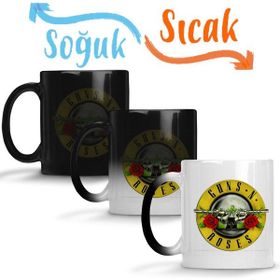 Guns N Roses 02 Kopya Sihirli Porselen Kupa