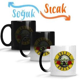Guns N Roses 02 Kopya Sihirli Porselen Kupa