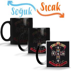 Guns N Roses 3 Sihirli Porselen Kupa