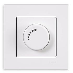 Günsan 1000 W Çerçevesiz Eqona Fildişi Dimmer