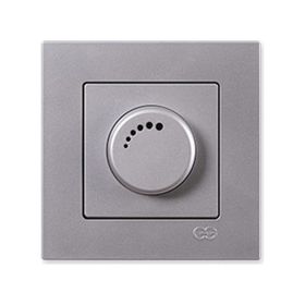 Günsan 1000 W Çerçevesiz Eqona Gümüş Dimmer