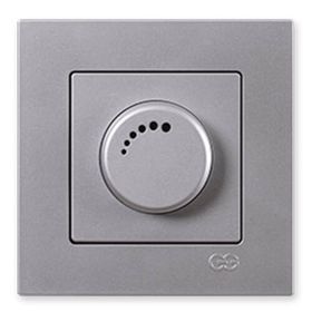 Günsan 1000 W Çerçevesiz Eqona Gümüş Dimmer