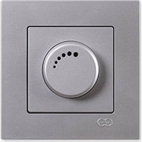 Günsan 1000 W Çerçevesiz Eqona Gümüş Dimmer