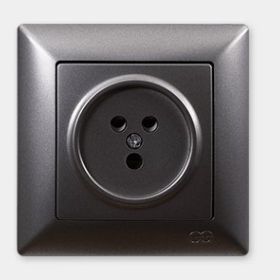 Günsan Ambiance Füme Visage Seri Çerçevesiz Telefon Prizi