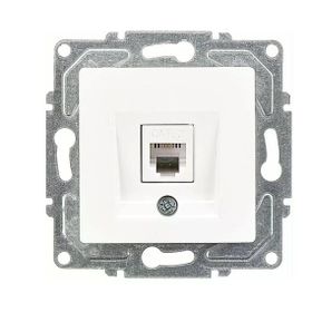 Günsan Beyaz Visage Seri Çerçevesiz Telefon Prizi