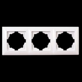 Günsan Elektrik 01281100-000143 Visage Beyaz Üçlü Çerçeve
