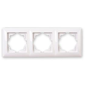 Günsan Elektrik 01281100-000143 Visage Beyaz Üçlü Çerçeve