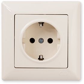 Günsan Elektrik 01281200-100115 Visage Krem Topraklı Priz
