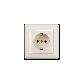 Günsan Elektrik 01281200-100115 Visage Krem Topraklı Priz