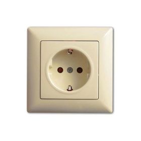 Günsan Elektrik 01281200-100115 Visage Krem Topraklı Priz