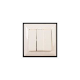Günsan Elektrik 01281200-100160 Visage Krem Üçlü Anahtar