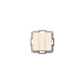 Günsan Elektrik 01281200-100160 Visage Krem Üçlü Anahtar