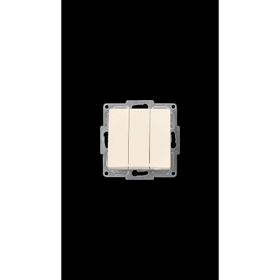 Günsan Elektrik 01281200-100160 Visage Krem Üçlü Anahtar