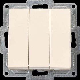 Günsan Elektrik 01281200-100160 Visage Krem Üçlü Anahtar