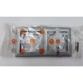 Günsan Elektrik 01281500-000141 Visage Gümüş İkili Çerçeve