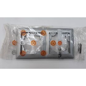 Günsan Elektrik 01281500-000141 Visage Gümüş İkili Çerçeve