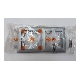 Günsan Elektrik 01281500-000141 Visage Gümüş İkili Çerçeve