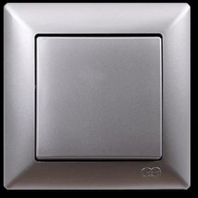 Günsan Elektrik 01281500-100101 Visage Gümüş Anahtar