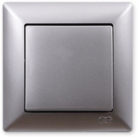 Günsan Elektrik 01281500-100101 Visage Gümüş Anahtar