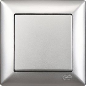 Günsan Elektrik 01281500-100101 Visage Gümüş Anahtar