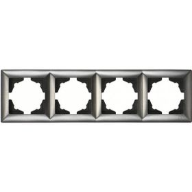 Günsan Elektrik 01281700-000145 Visage Füme Dörtlü Çerçeve