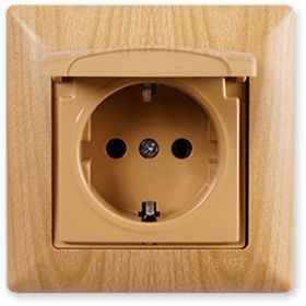 Günsan Elektrik 01282300-100117 Visage Kapaklı Akçaağaç Topraklı Priz