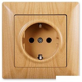 Günsan Elektrik 01282300-100117 Visage Kapaklı Akçaağaç Topraklı Priz