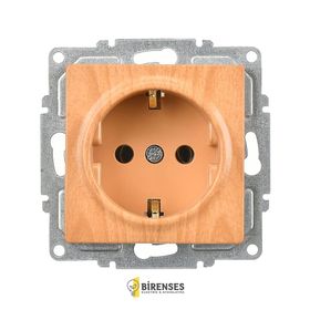 Günsan Elektrik 01282300-100117 Visage Kapaklı Akçaağaç Topraklı Priz