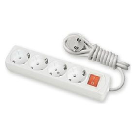 Günsan Elektrik 01351110-305410 Dörtlü Çocuk Korumalı Topraklı Anahtarlı Priz