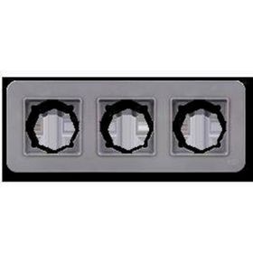 Günsan Elektrik 01371500-000143 Radius Gümüş Üçlü Çerçeve
