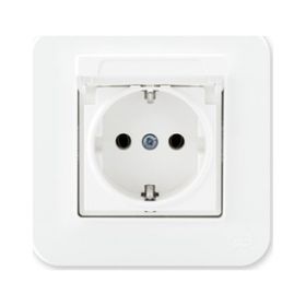 Günsan Elektrik 01371500-100117 Radius Kapaklı Gümüş Topraklı Priz