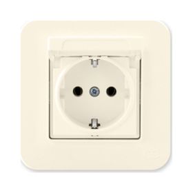 Günsan Elektrik 01371500-100117 Radius Kapaklı Gümüş Topraklı Priz