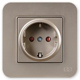 Günsan Elektrik 01372500-100116 Radius Çocuk Korumalı Bej Topraklı Priz
