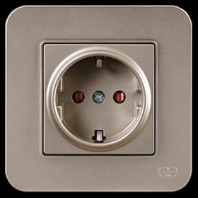 Günsan Elektrik 01372500-100116 Radius Çocuk Korumalı Bej Topraklı Priz