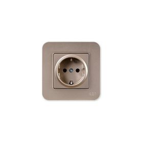 Günsan Elektrik 01372500-100116 Radius Çocuk Korumalı Bej Topraklı Priz