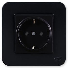 Günsan Elektrik 01373400-100116 Radius Çocuk Korumalı Siyah Topraklı Priz