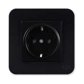 Günsan Elektrik 01373400-100116 Radius Çocuk Korumalı Siyah Topraklı Priz