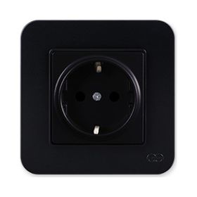 Günsan Elektrik 01373400-100116 Radius Çocuk Korumalı Siyah Topraklı Priz