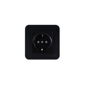 Günsan Elektrik 01373400-100116 Radius Çocuk Korumalı Siyah Topraklı Priz